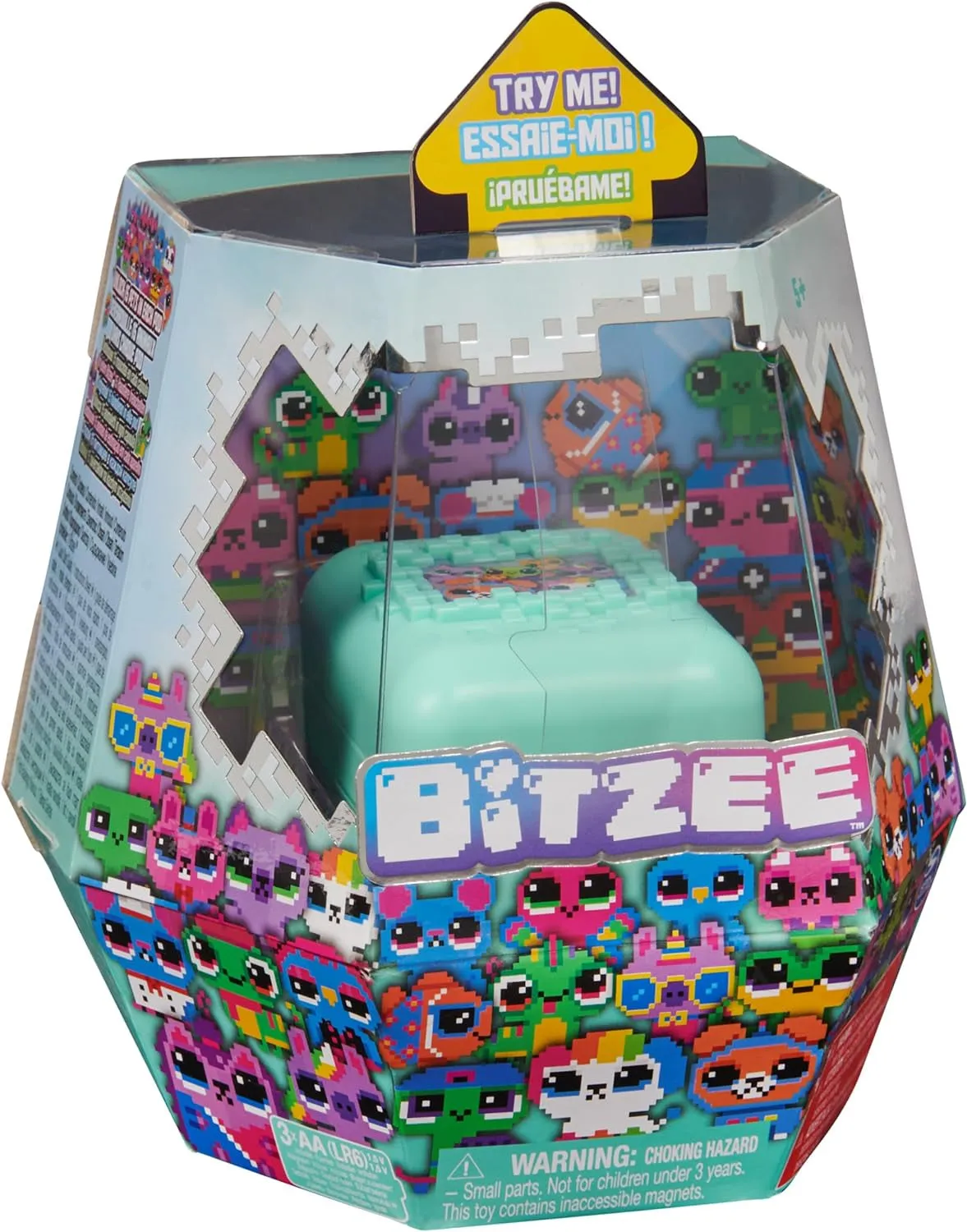 , Interactive Toy Digital Pet and Case with 15 Animals Inside, Virtual Electronic Pets React to Touch, Kids’ Toys for Girls and Boys