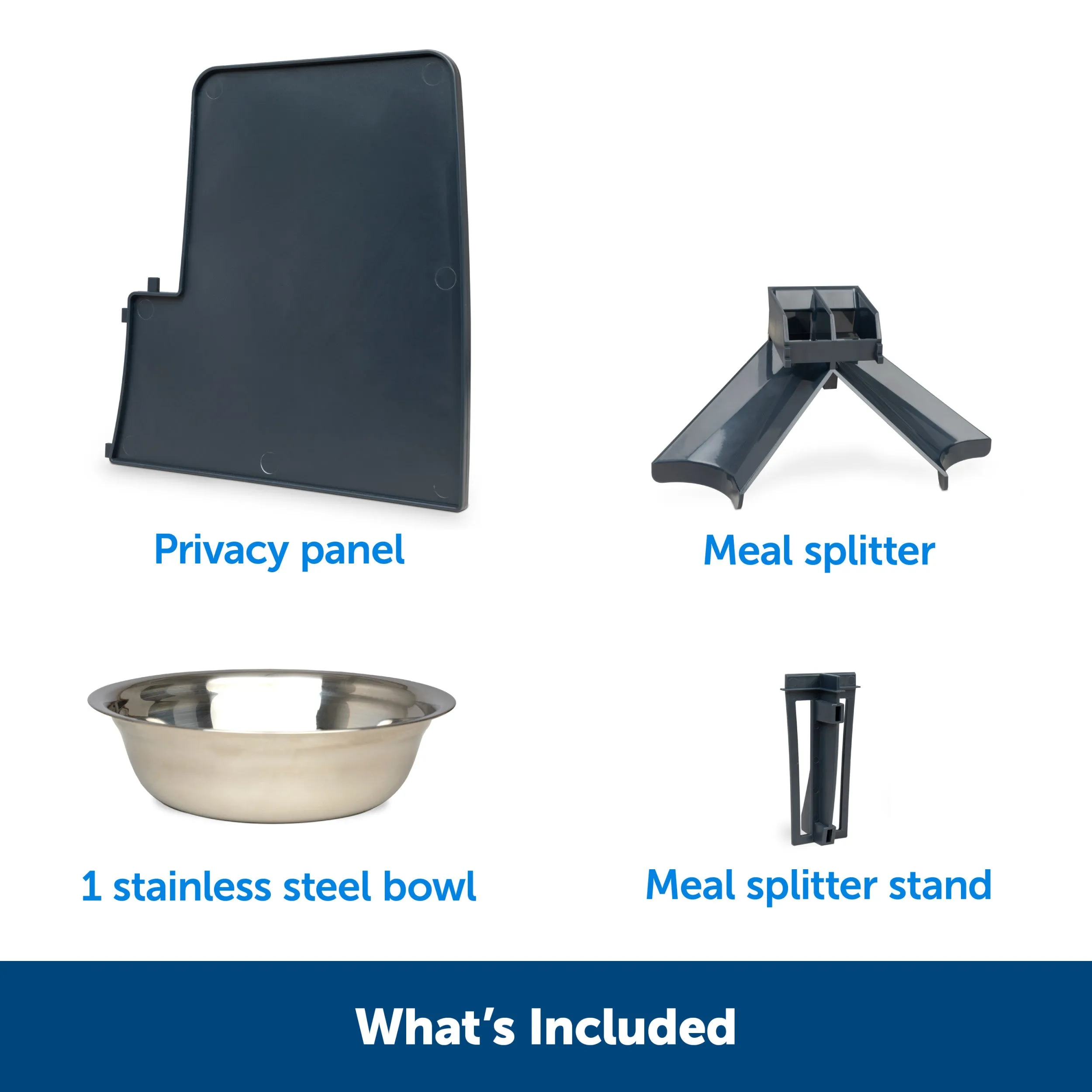 2-Pet Meal Splitter with Bowl