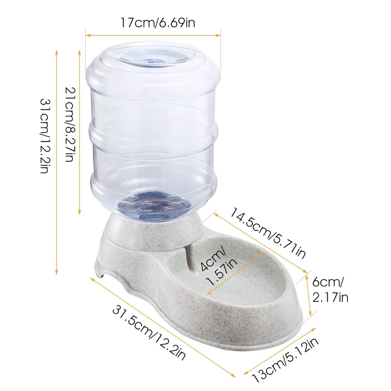 3.5L/1 Gal Pet Water Dispenser Self-Dispensing