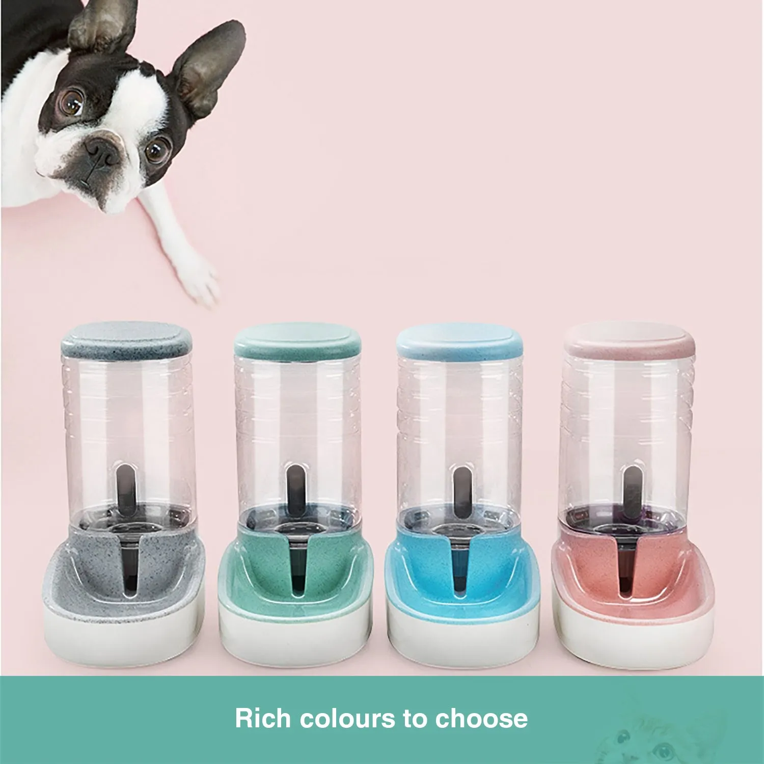3.8L Pipers Pet Automatic Water Food Dispenser Dog Cat Drinking Feeder Bottle