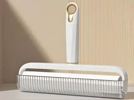 9.5inch - Washable Lint Roller Reusable Remover - Strong Adhesion, Dust - Proof Cover, Hanging Hole - Silicone Material for Clothes, Sofa, Carpet - Pet Hair Remover & Dust,White
