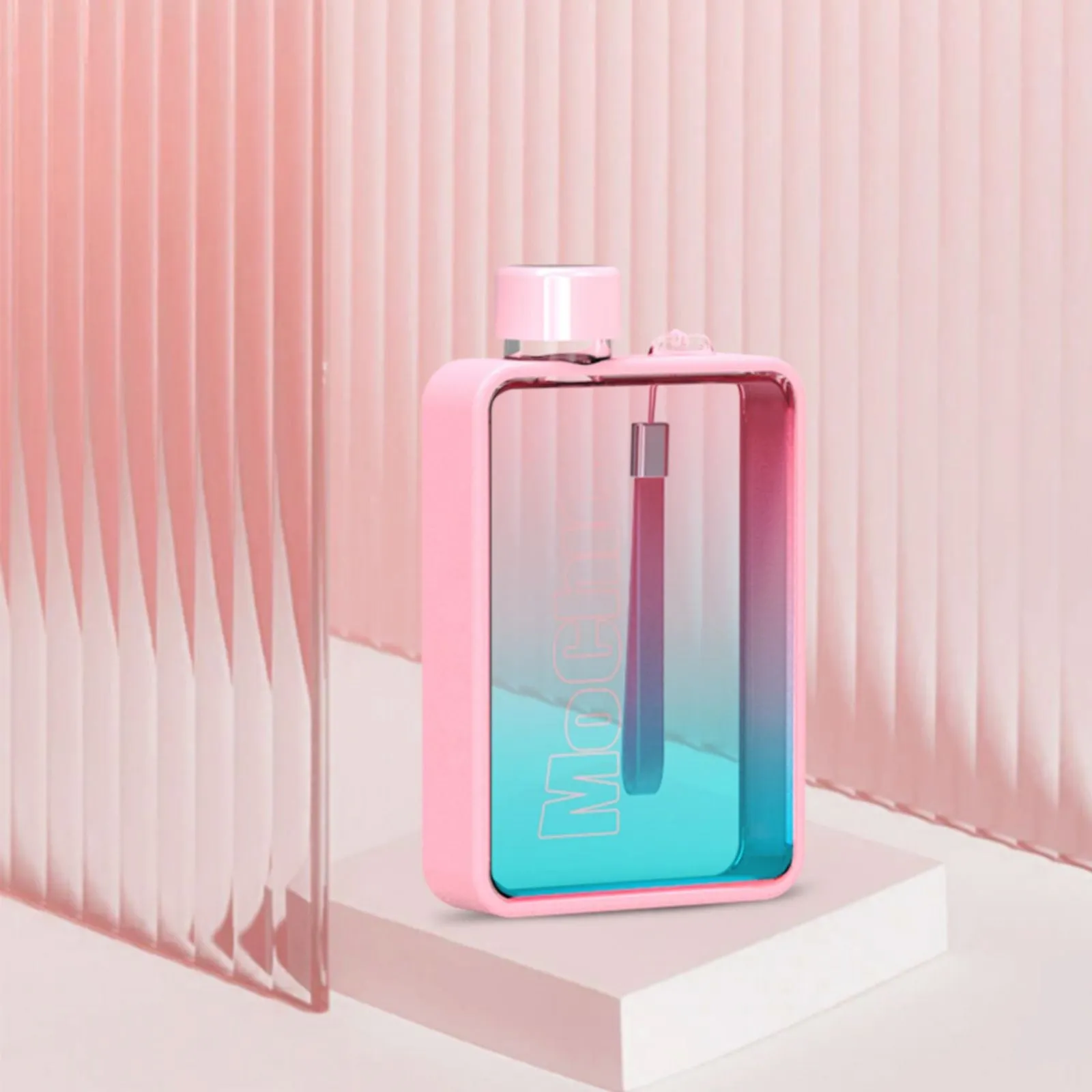 A5 Flat Water Bottle for Cold Drink/Warm Drink - BPA Free Water Bottle - Leak Proof. 380ml