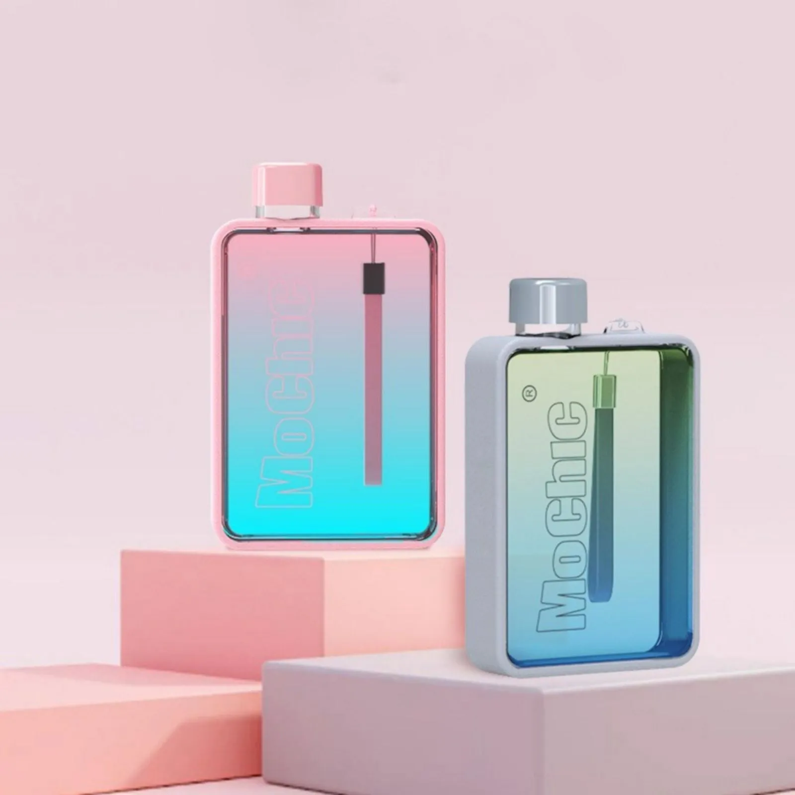 A5 Flat Water Bottle for Cold Drink/Warm Drink - BPA Free Water Bottle - Leak Proof. 380ml