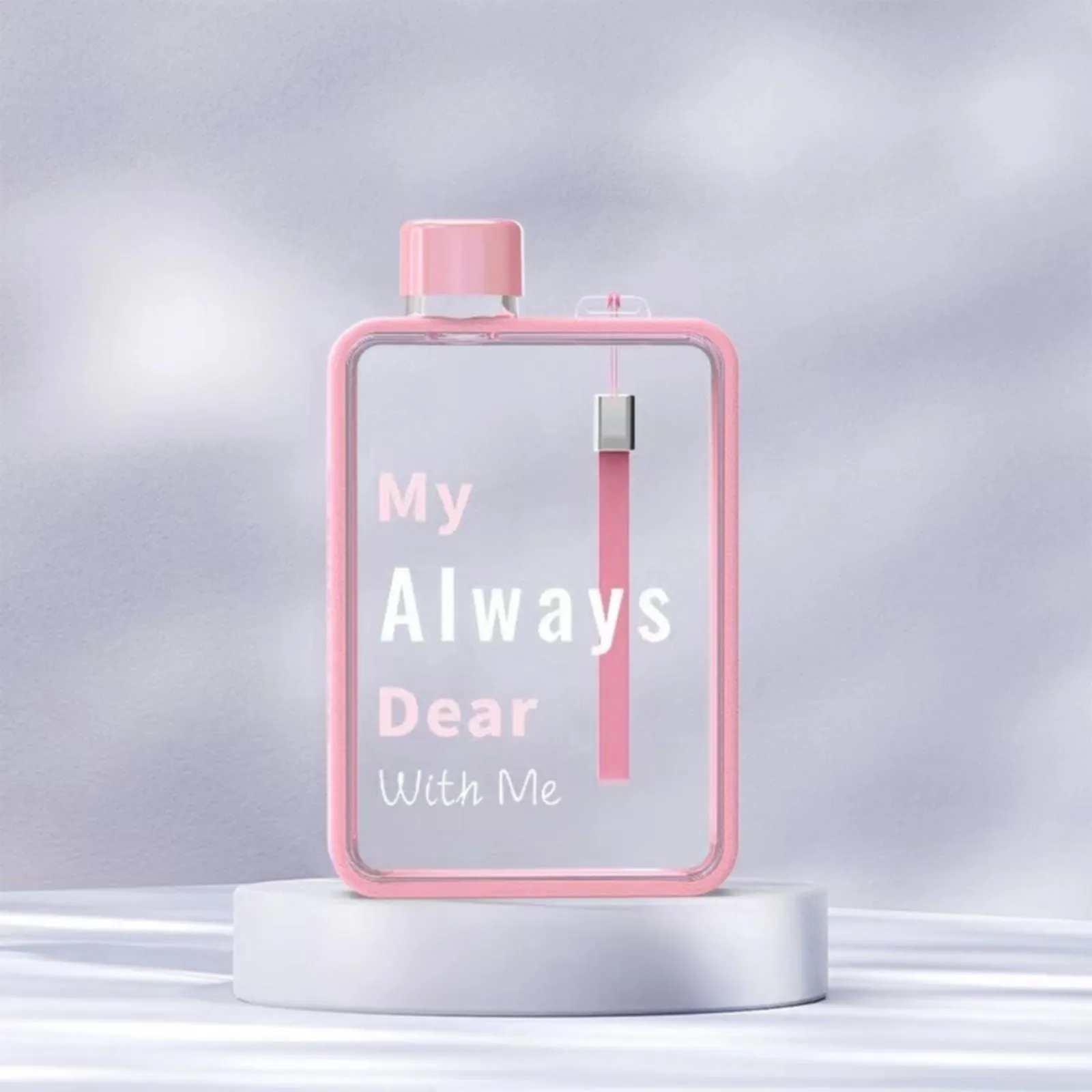 A5 Flat Water Bottle for Cold Drink/Warm Drink - BPA Free Water Bottle - Leak Proof. 380ml