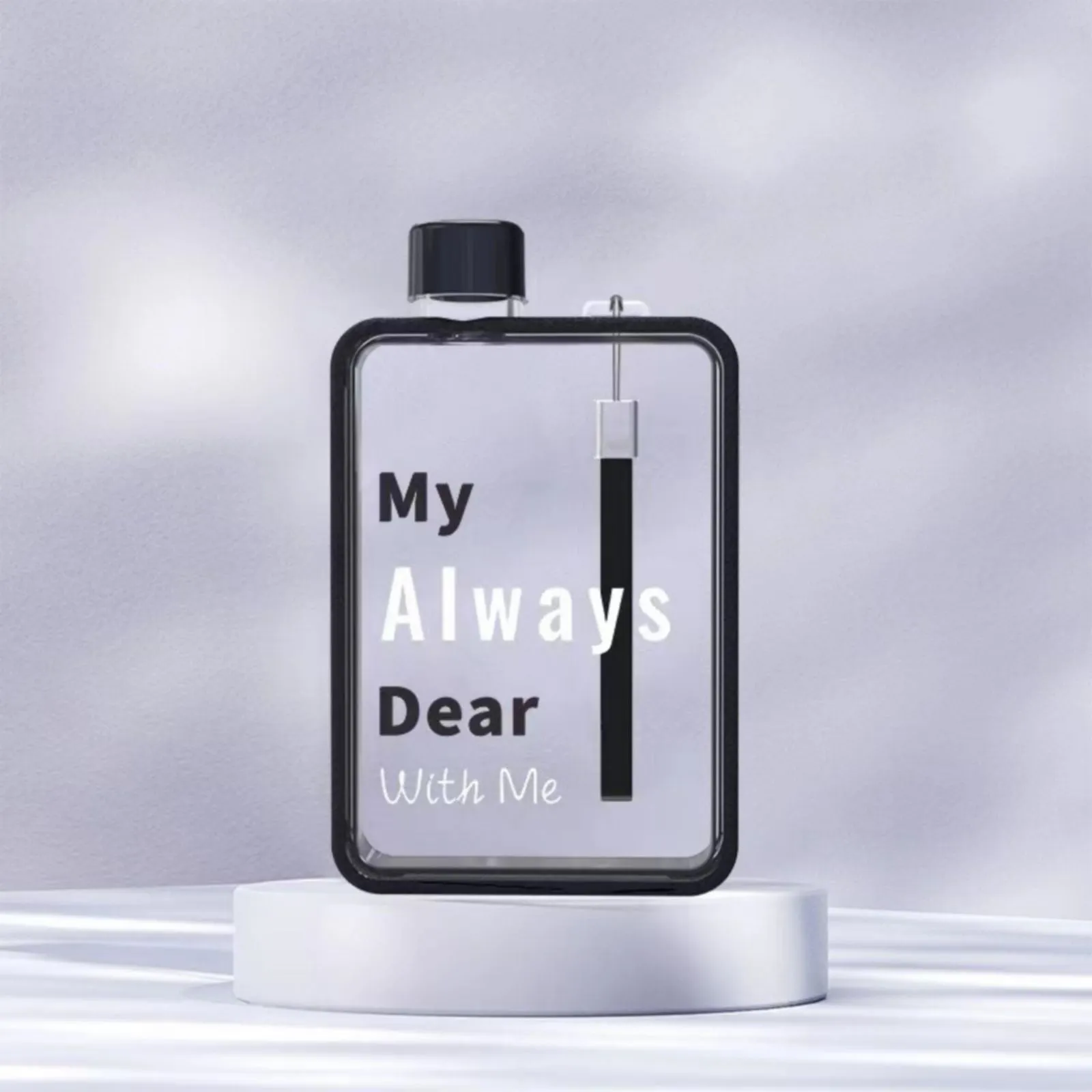 A5 Flat Water Bottle for Cold Drink/Warm Drink - BPA Free Water Bottle - Leak Proof. 380ml