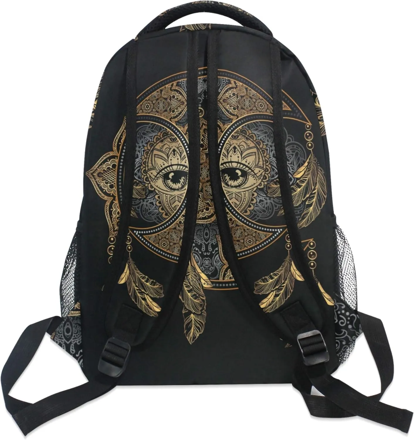 ALAZA Boho Moon Sun Witchy Dream Catcher Large Backpack Personalized Laptop iPad Tablet Travel School Bag with Multiple Pockets