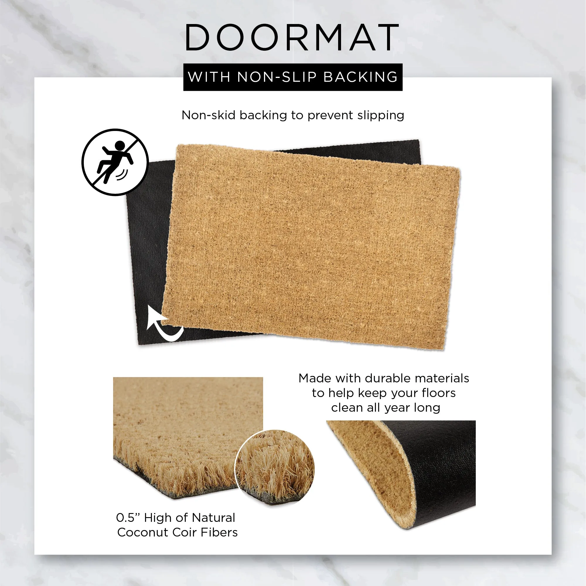 Beware Of The Cat & Dog Doormat