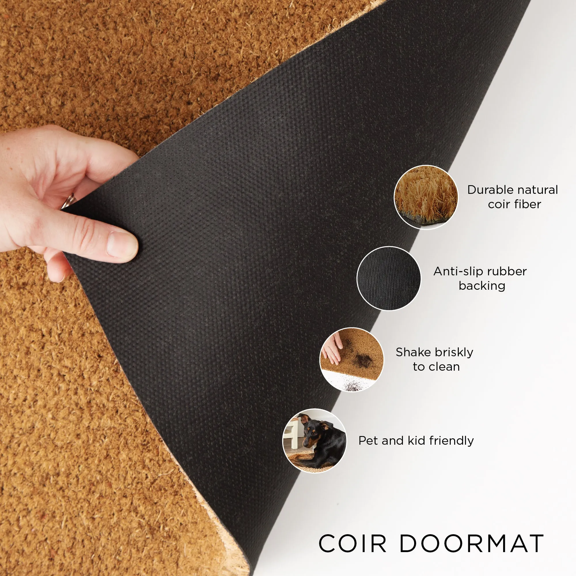 Beware Of The Cat & Dog Doormat