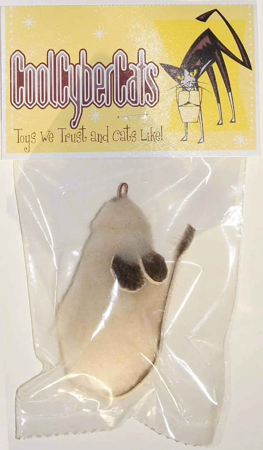 Big Wool Mouse Refill/Attachment Cat Toy - Fits Wildcat and Popular Bird and Mouse Type Wands/Poles