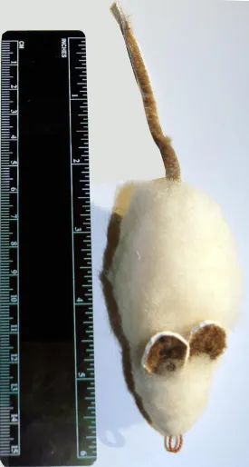 Big Wool Mouse Refill/Attachment Cat Toy - Fits Wildcat and Popular Bird and Mouse Type Wands/Poles