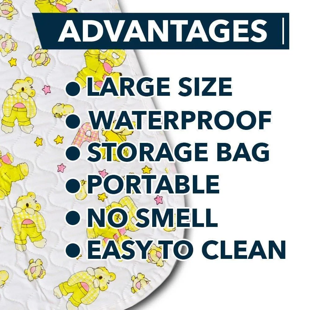 Changing Mat Biggest Waterproof & Reusable Portable Changing Pad 25.5x31.5 inch