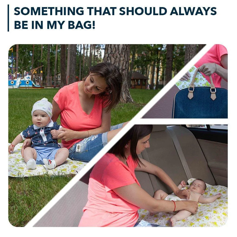 Changing Mat Biggest Waterproof & Reusable Portable Changing Pad 25.5x31.5 inch