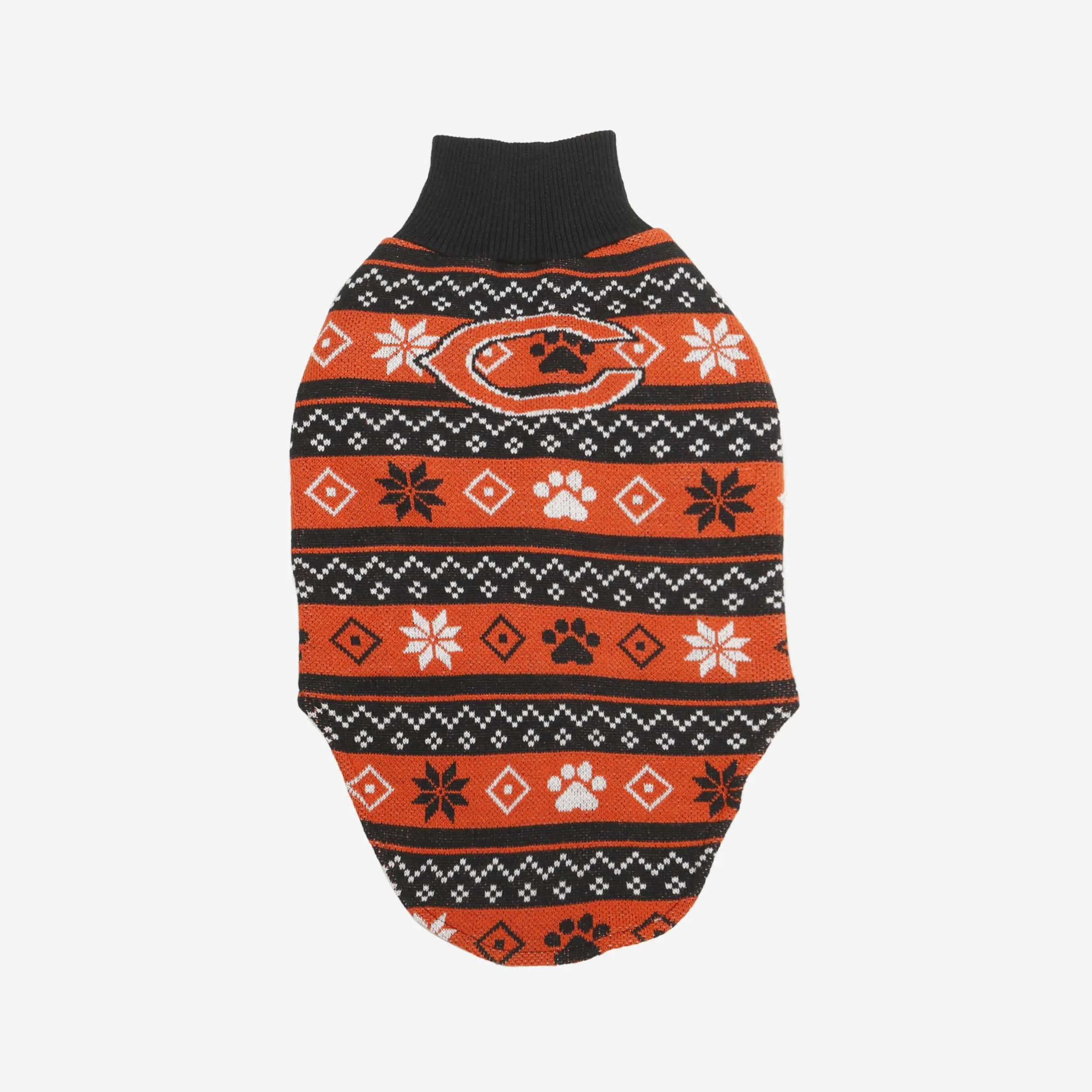 Chicago Bears Knitted Holiday Dog Sweater