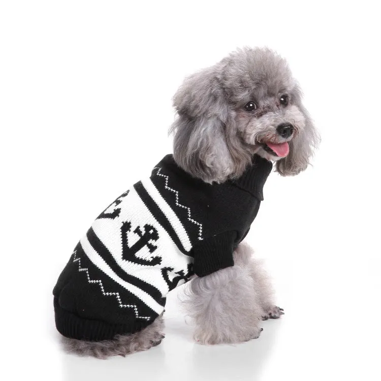 Christmas Knitted Turtleneck Dog Sweater