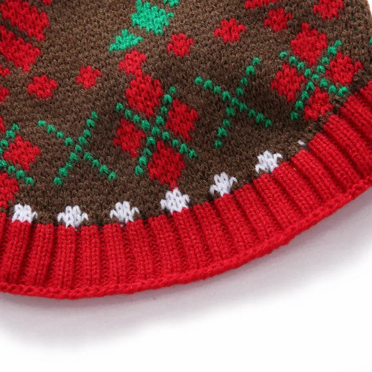 Christmas Knitted Turtleneck Dog Sweater