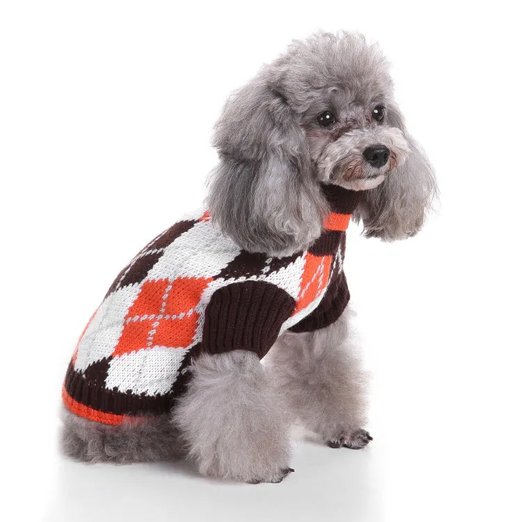 Christmas Knitted Turtleneck Dog Sweater