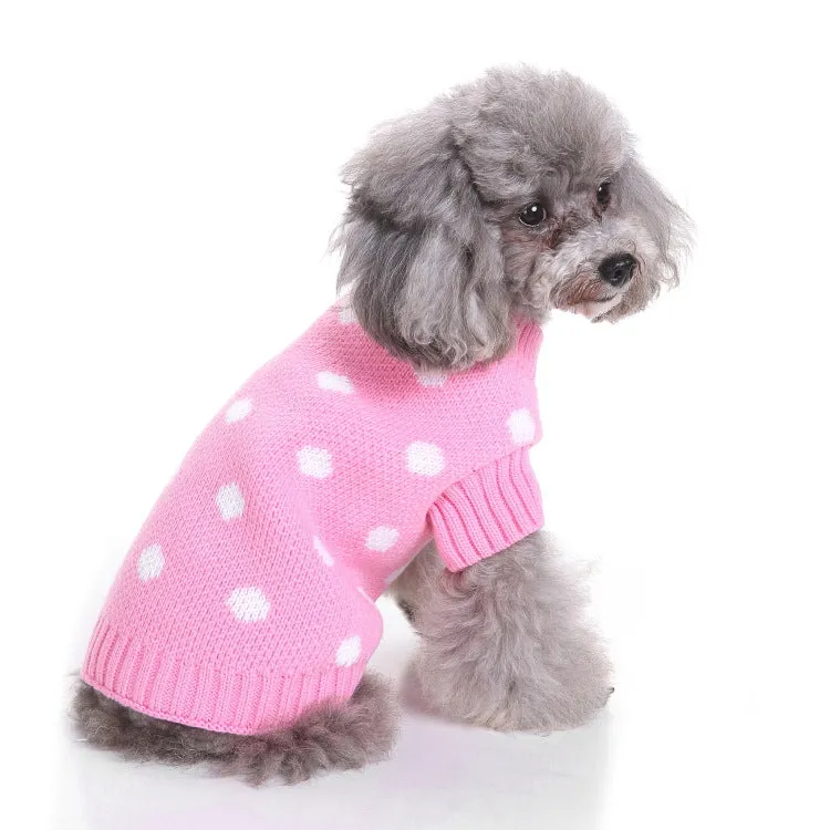 Christmas Knitted Turtleneck Dog Sweater