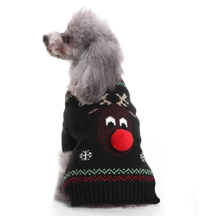 Christmas Knitted Turtleneck Dog Sweater