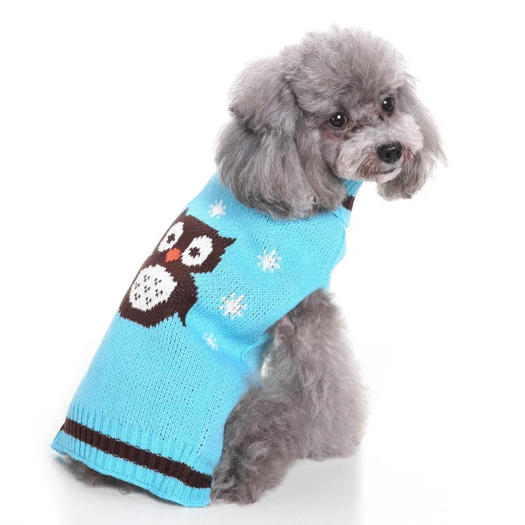 Christmas Knitted Turtleneck Dog Sweater