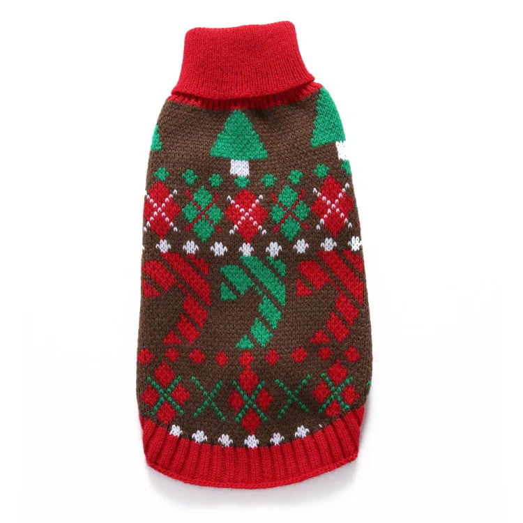 Christmas Knitted Turtleneck Dog Sweater