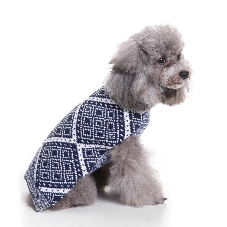 Christmas Knitted Turtleneck Dog Sweater