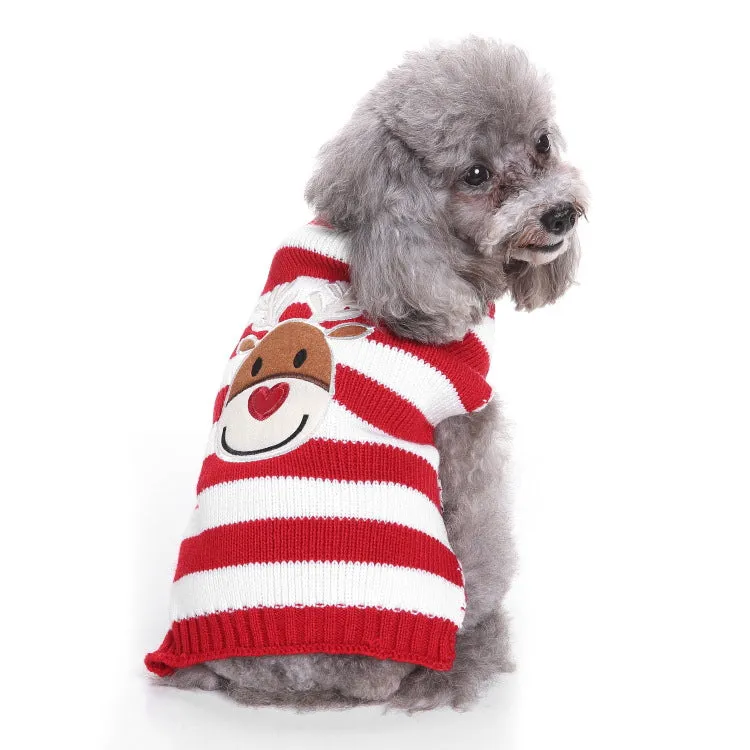 Christmas Knitted Turtleneck Dog Sweater