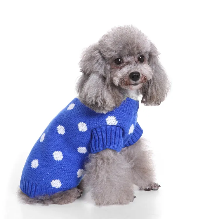 Christmas Knitted Turtleneck Dog Sweater