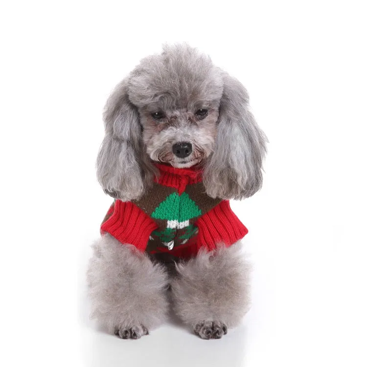 Christmas Knitted Turtleneck Dog Sweater