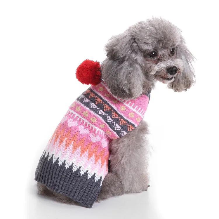 Christmas Knitted Turtleneck Dog Sweater