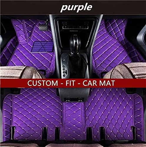 Customized Car Mats are Suitable for Volkswagen ID.4 CROZZ / 2021 Year Waterproof Lining Full Set of Environmentally Friendly Flooring (Black Blue,ID.4 CROZZ / 2021 Year)