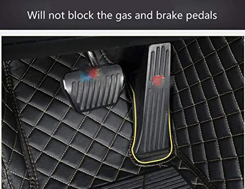 Customized Car Mats are Suitable for Volkswagen ID.4 CROZZ / 2021 Year Waterproof Lining Full Set of Environmentally Friendly Flooring (Black Blue,ID.4 CROZZ / 2021 Year)