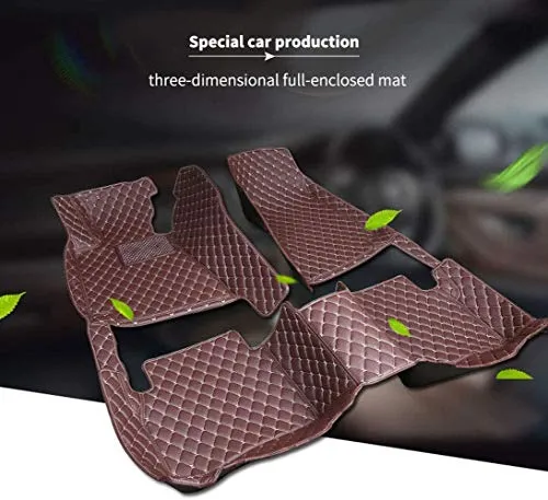 Customized Car Mats are Suitable for Volkswagen ID.4 CROZZ / 2021 Year Waterproof Lining Full Set of Environmentally Friendly Flooring (Black Blue,ID.4 CROZZ / 2021 Year)