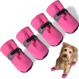 Dog Boots & Paw Protector, Anti-Slip Sole Winter Snow Dog Booties