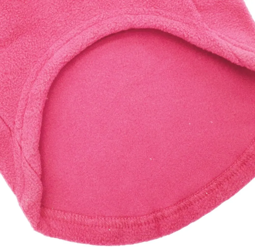 Dog Fleece Vest Soft Winter Jacket Sweater with D-Ring Leash Cold Weather Coat Hoodie for Small Medium Large Dogs Dark Pink X-Large