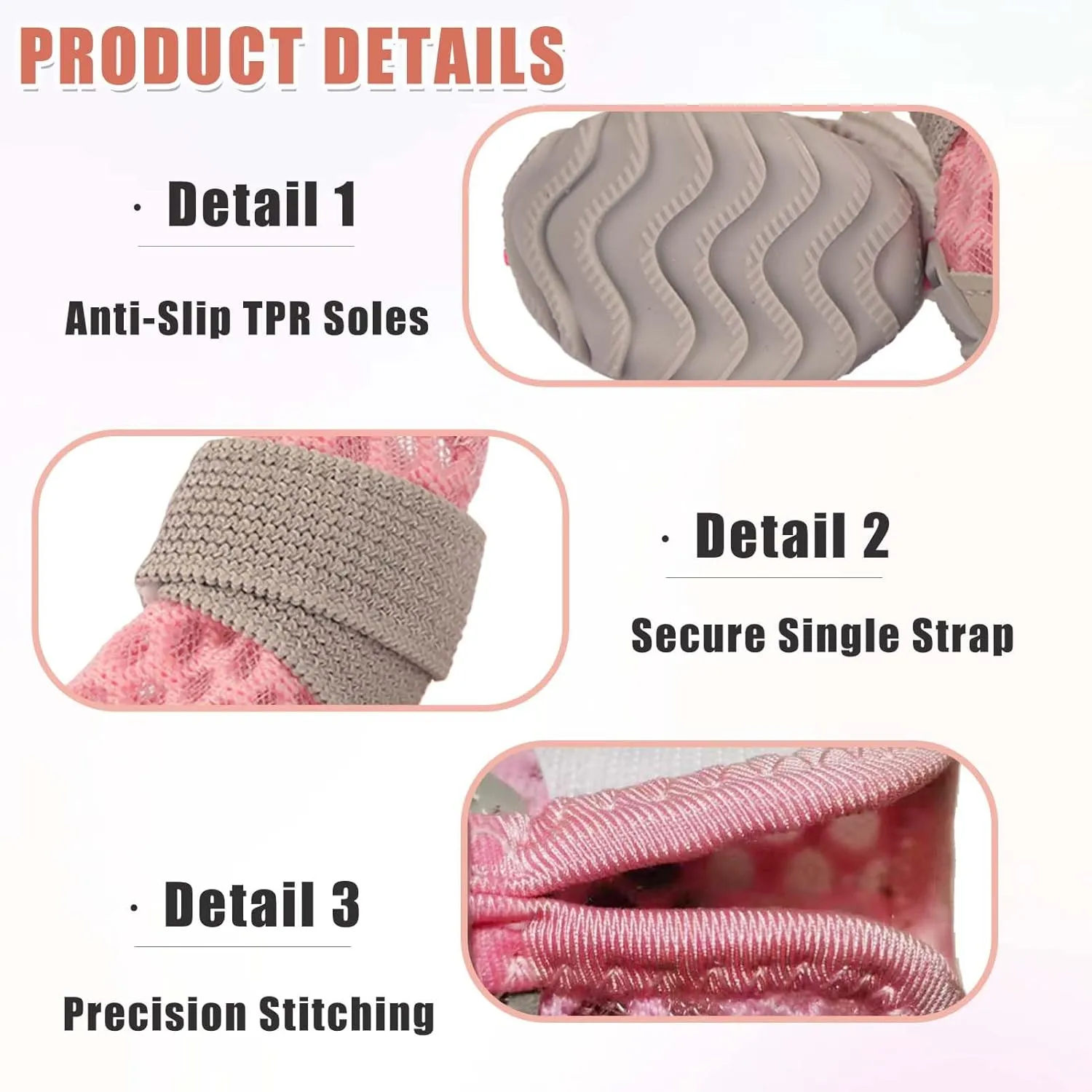 Dog Shoes for Small Dogs, Soft Mesh Dog Boots for Summer Hot Pavement, Outdoor Walking Running, Anti-Slip Dog Boots & Paw Protectors, Size 2, Pink