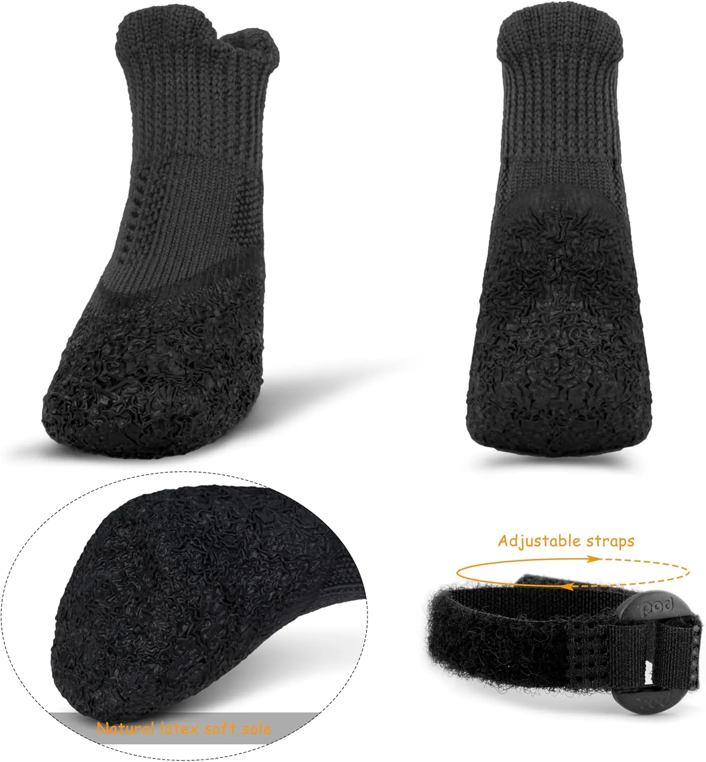 Dog Socks to Prevent Licking PawsDog Socks for Hardwood Floors Anti Slip Indoor,Sunmer Dog Paw Protectors for Dogs Hot Pavement Large