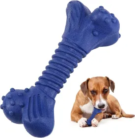 Dog Toys for Aggressive Chewers, Dog Toys for Medium Large Dogs, Natural Rubber Dog Chew Toys with Beef Flavor, Indestructible Dog Toy, Chew Toys for Aggressive Chewers (Blue)