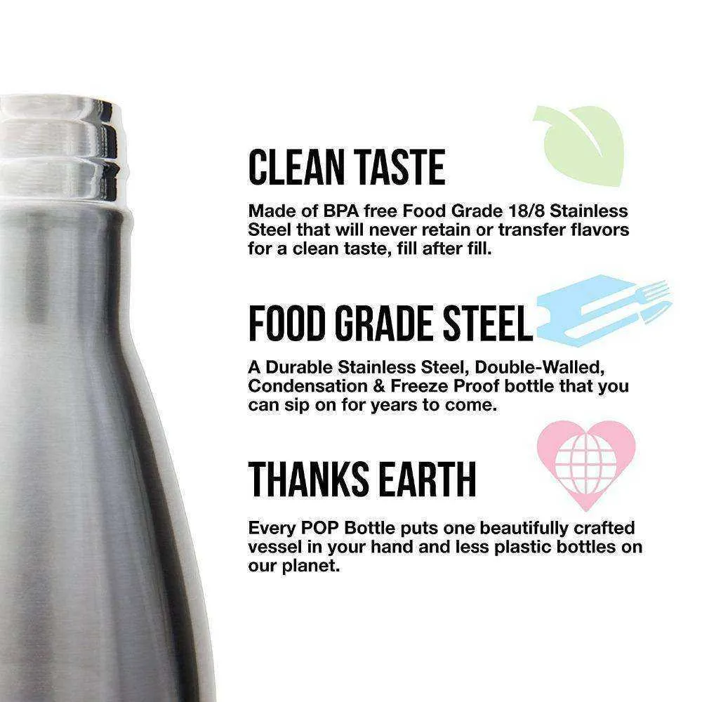 Double-Wall Insulated Vacuum Flask Stainless Steel Thermos Water Bottle