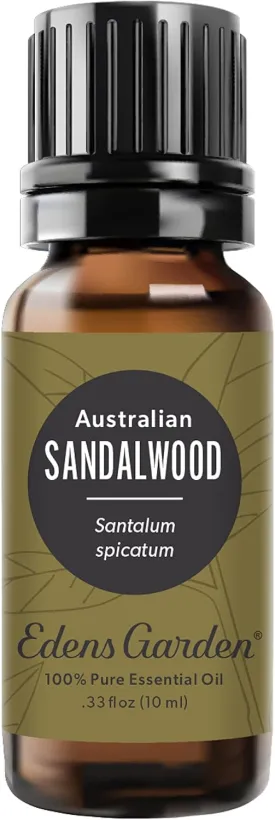Edens Garden Sandalwood- Australian Essential Oil- 100% Pure Premium Grade, Undiluted, Natural, Therapeutic, Aromatherapy, The Best for Skin, Candle, Hair 10 ml (.33 fl oz)