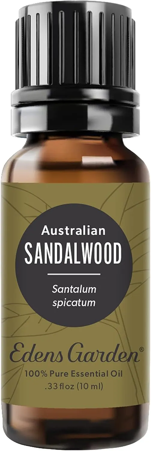 Edens Garden Sandalwood- Australian Essential Oil- 100% Pure Premium Grade, Undiluted, Natural, Therapeutic, Aromatherapy, The Best for Skin, Candle, Hair 10 ml (.33 fl oz)