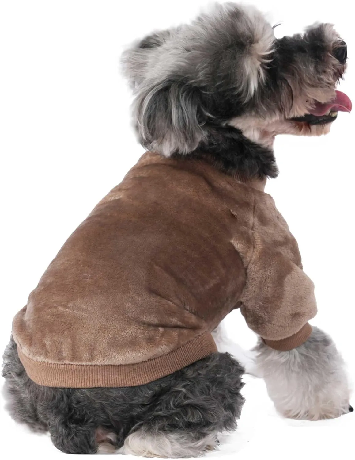 FabriCastle Dog Sweater, 3-Pack Dog & Cat Clothes, Ultra Soft and Warm Pet Jackets XXS XS for Small Dogs Boy & Cats, Winter Pet Apparel Costumes, Puppy Outfits (Camel,Khaki,Olive, X-Small)
