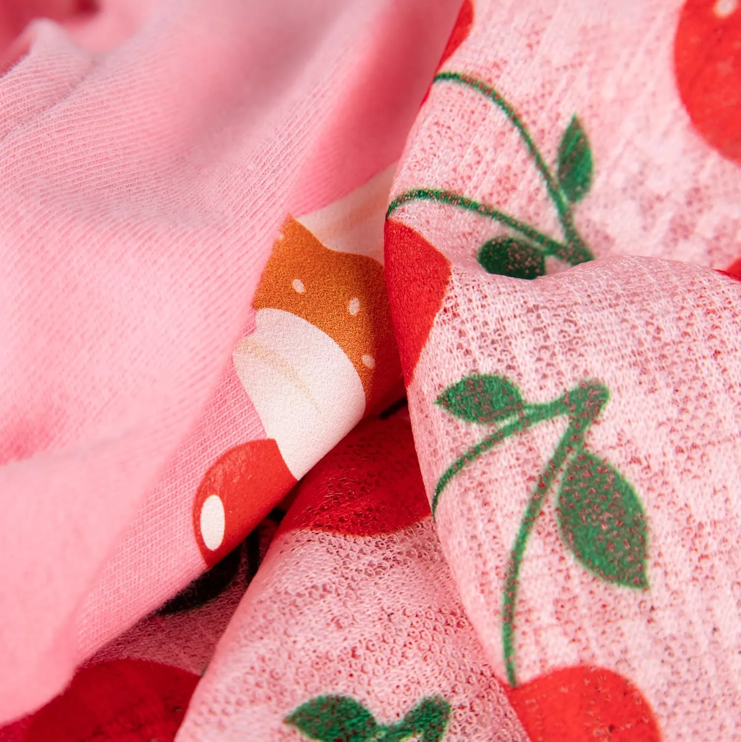 Fitwarm Cherry Cupcake Dog Tiered Dress, Doggy Clothes for Small Dogs Girl, Dog Summer Dress, Pet Apparel, Light Pink, Red, Green, XXS