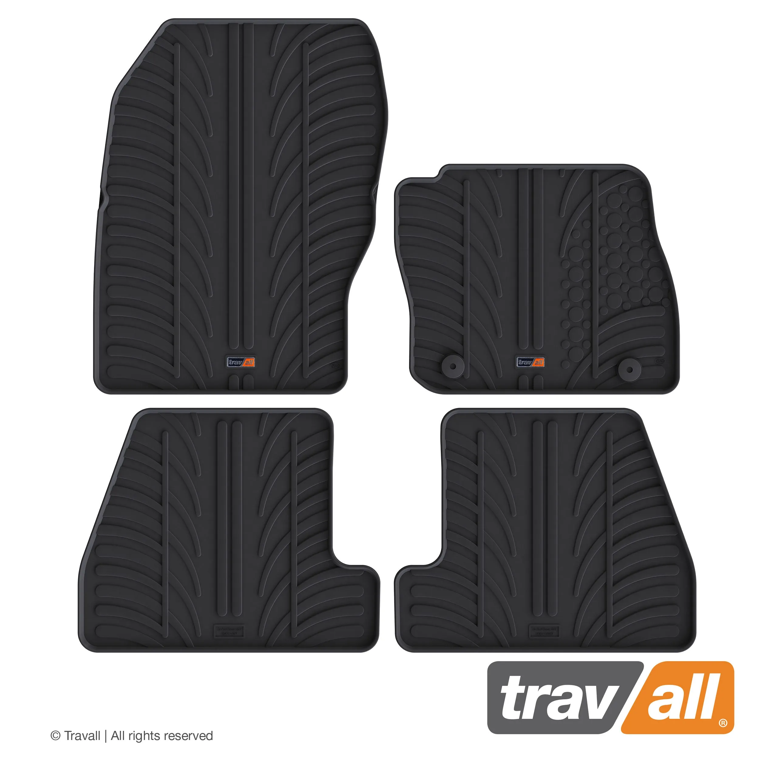 FORD FOCUS HATCHBACK/ESTATE 2010-2014 Rubber Car Mats Set (4 Mats)
