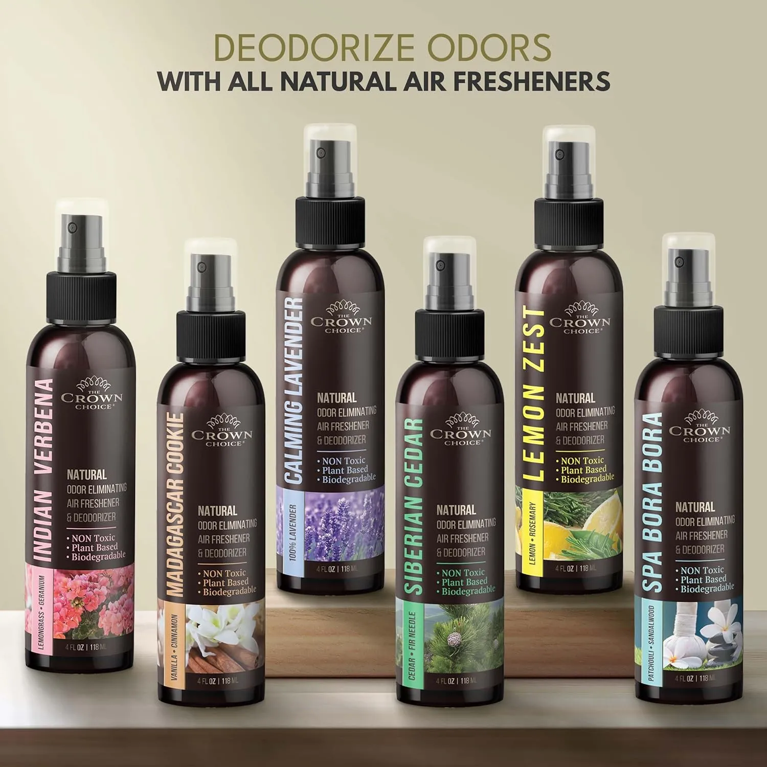 Freshen Up Dad's Day with gift of Natural Air Freshener SprayGeranium & Lemongrass Odor EliminatorNon-Toxic Essential Oil Deodorizer Spray for Home,Safe for Kids & Pets1 PK- 4 Oz