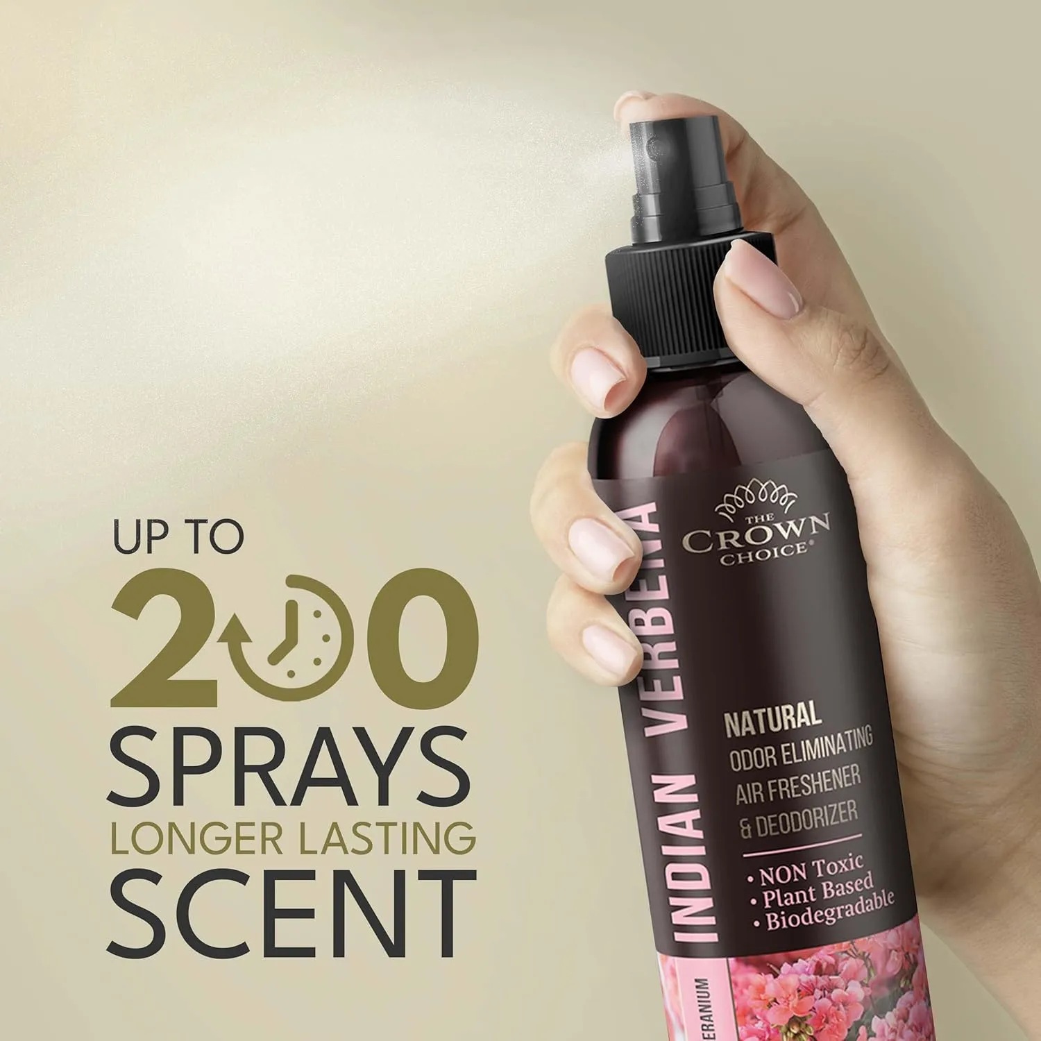 Freshen Up Dad's Day with gift of Natural Air Freshener SprayGeranium & Lemongrass Odor EliminatorNon-Toxic Essential Oil Deodorizer Spray for Home,Safe for Kids & Pets1 PK- 4 Oz