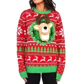 Funny Christmas Sweater Top for Couple