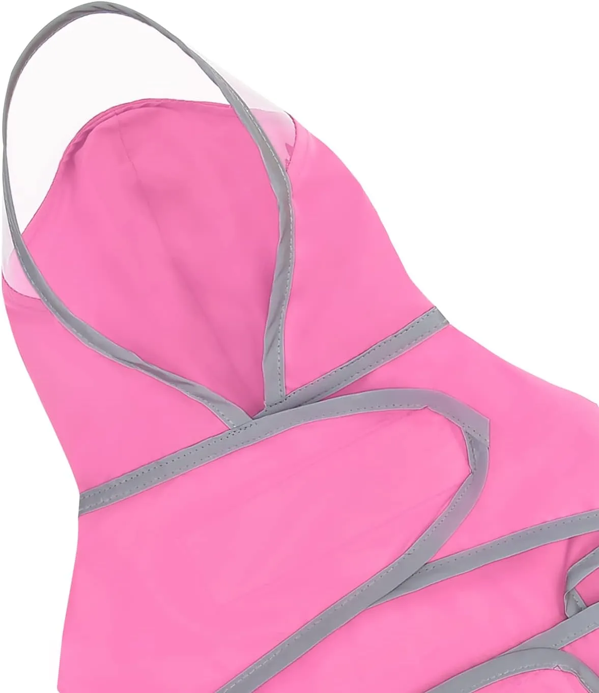 HDE Dog Raincoat with Clear Hood Rain Jacket Poncho for Small Medium Large Dogs Pink - S