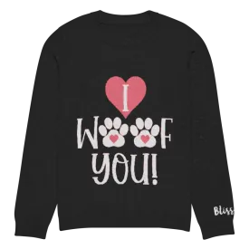 I Woof You Personalized Knit Sweater