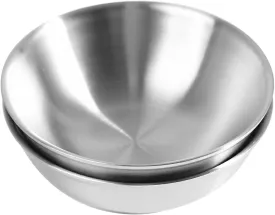 IMEEA 17 Oz Soup Bowls SUS304 Stainless Steel Bowls Double Walled Insulated Cereal Bowl for Rice, Ice Cream, Snacks, Oatmeal, Chili, Side Dishes, Set of 2