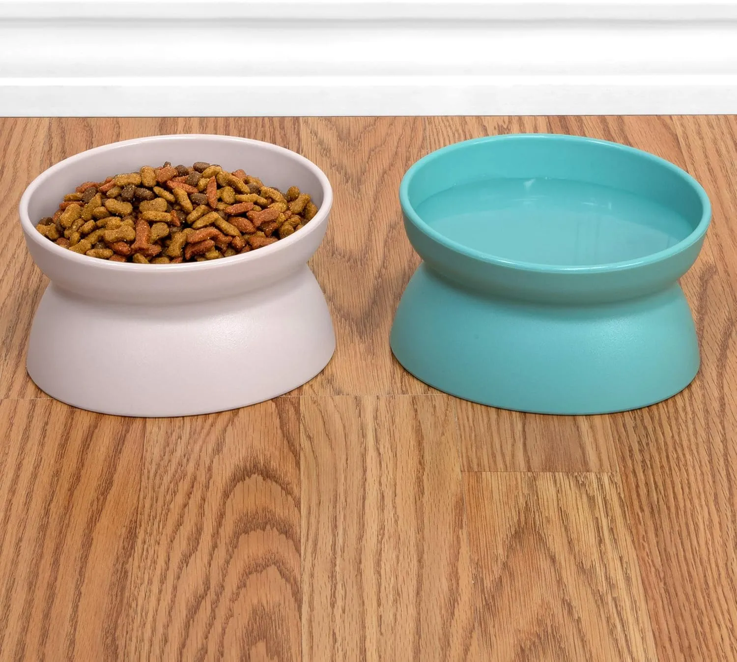 Kitty City Raised Cat Bowls, Small Bowl 2pk (Pastel)
